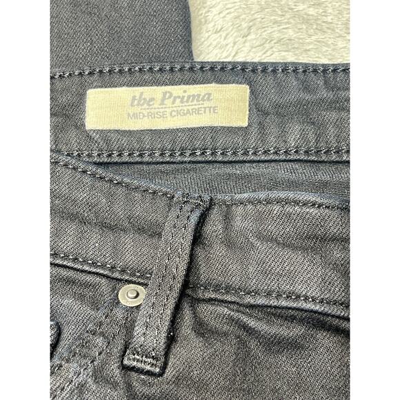 Adriano Goldschmied The Prima Mid Rise Cigarette Women’s Black Jeans Size 30R‎ - Picture 10 of 11